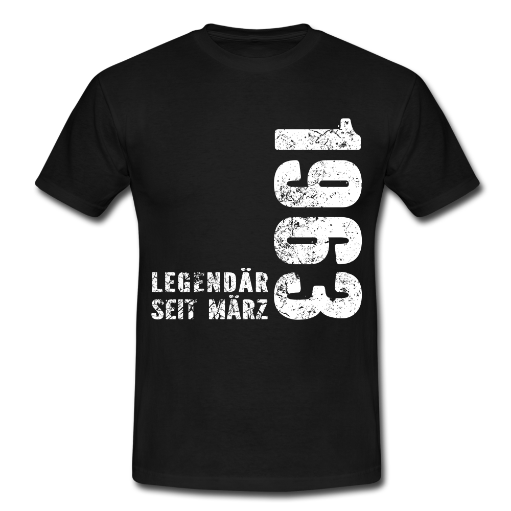 59. Geburtstag Legendär seit 1963 Geschenk Männer T-Shirt - black