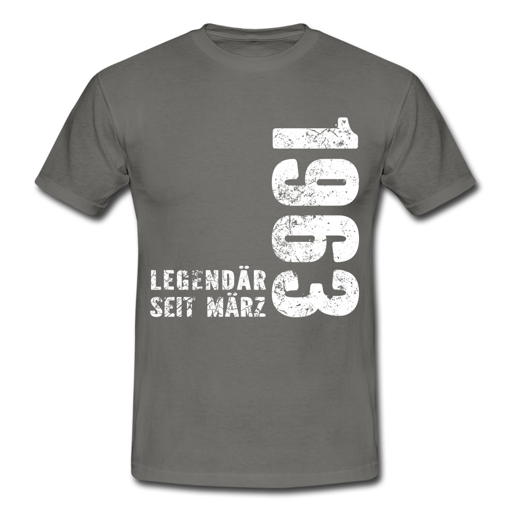 59. Geburtstag Legendär seit 1963 Geschenk Männer T-Shirt - graphite grey