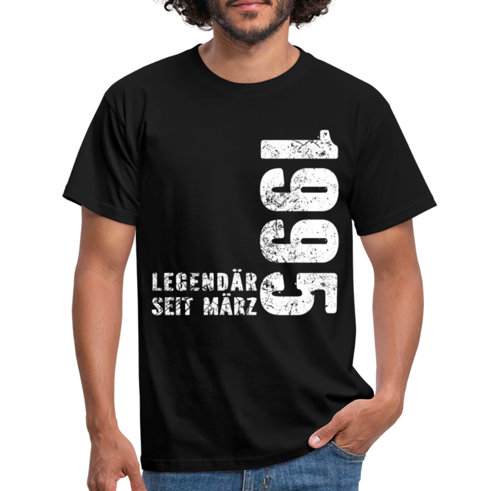 27. Geburtstag Legendär seit 1995 Geschenk Männer T-Shirt - black