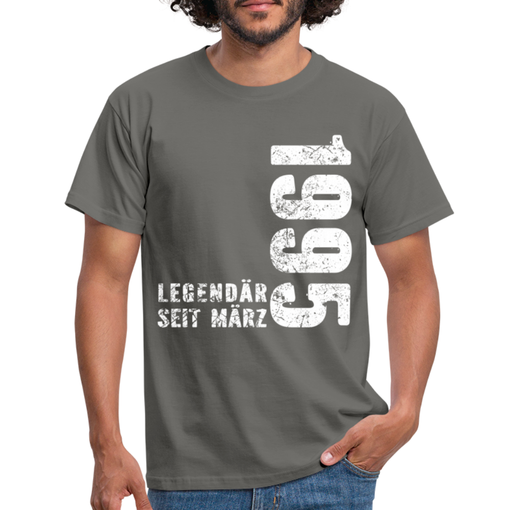 27. Geburtstag Legendär seit 1995 Geschenk Männer T-Shirt - graphite grey