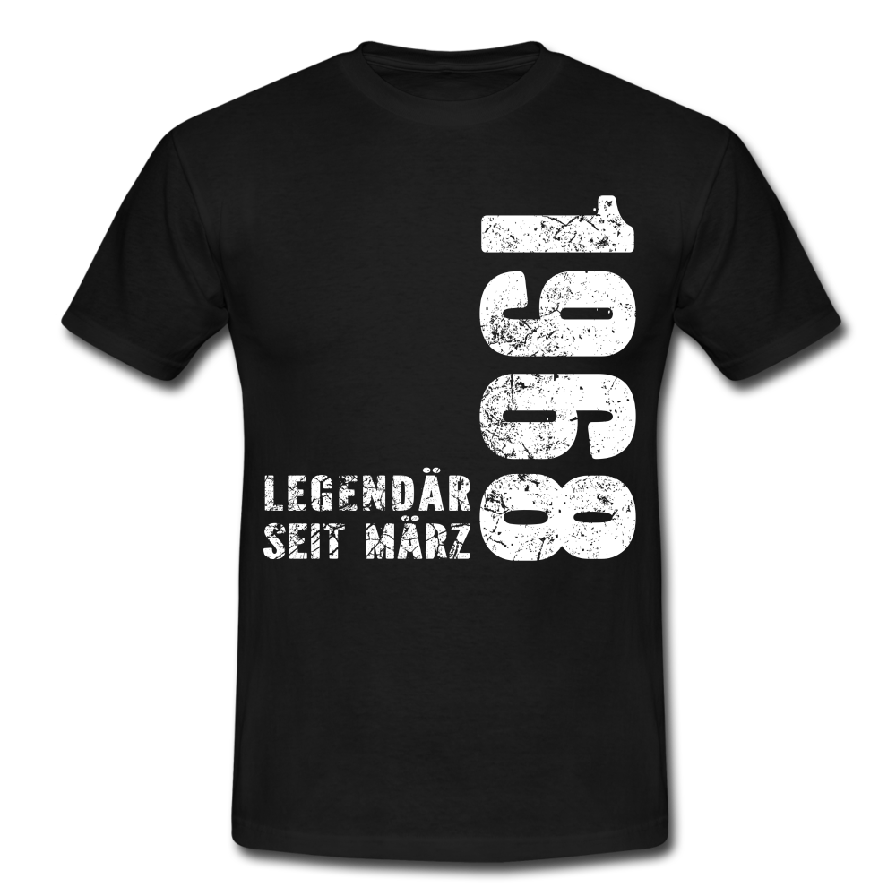 54. Geburtstag Legendär seit 1968 Geschenk Männer T-Shirt - black