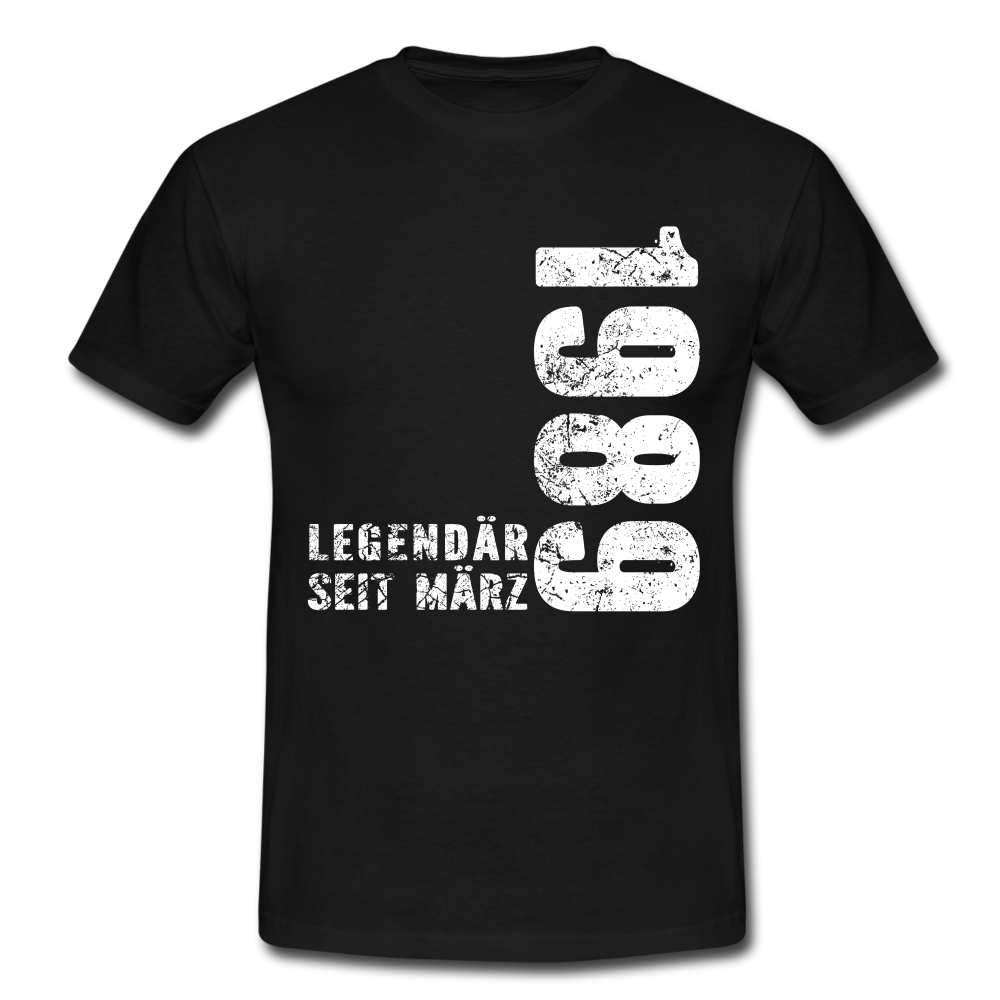 33. Geburtstag Legendär seit 1989 Geschenk Männer T-Shirt - black