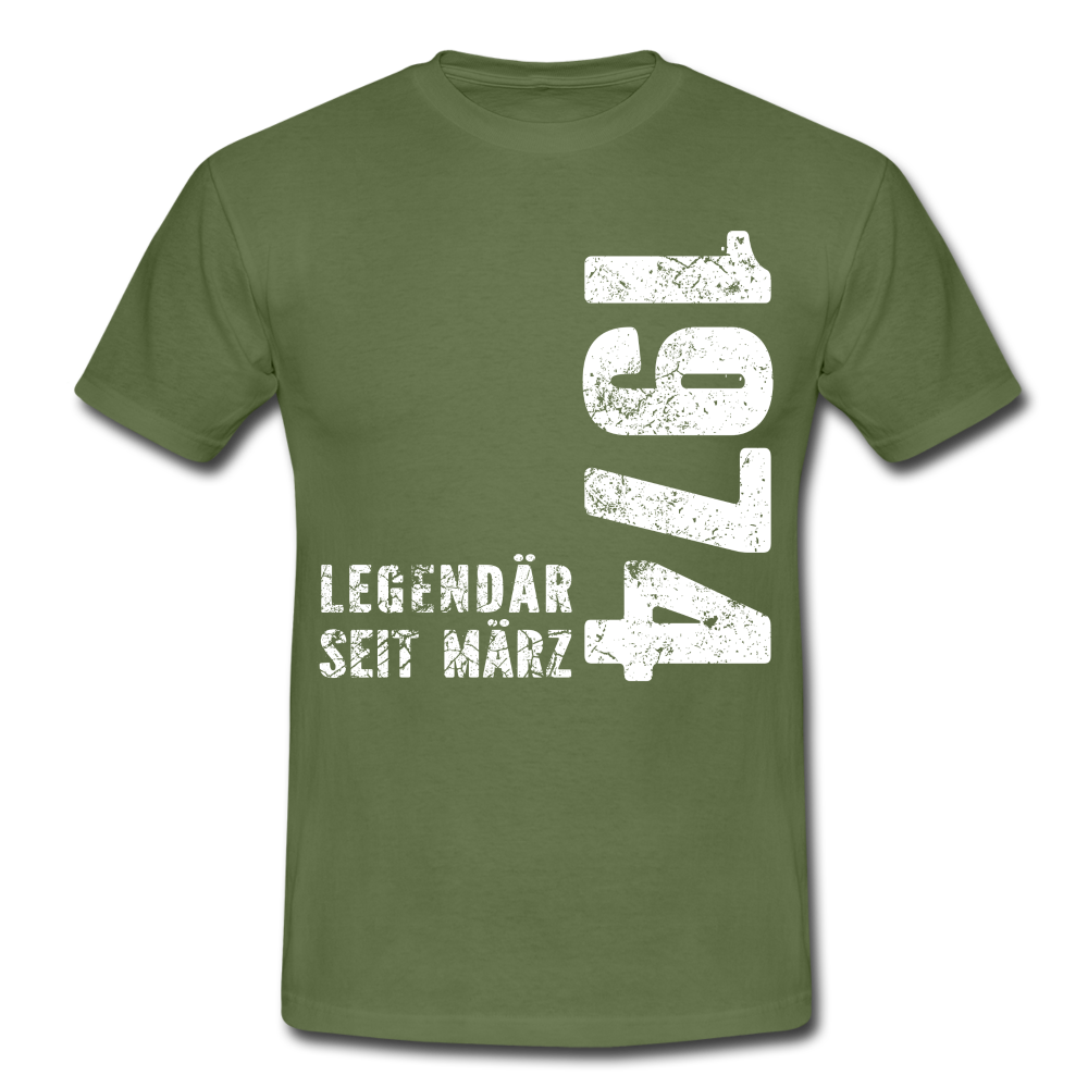 48. Geburtstag Legendär seit 1974 Geschenk Männer T-Shirt - military green