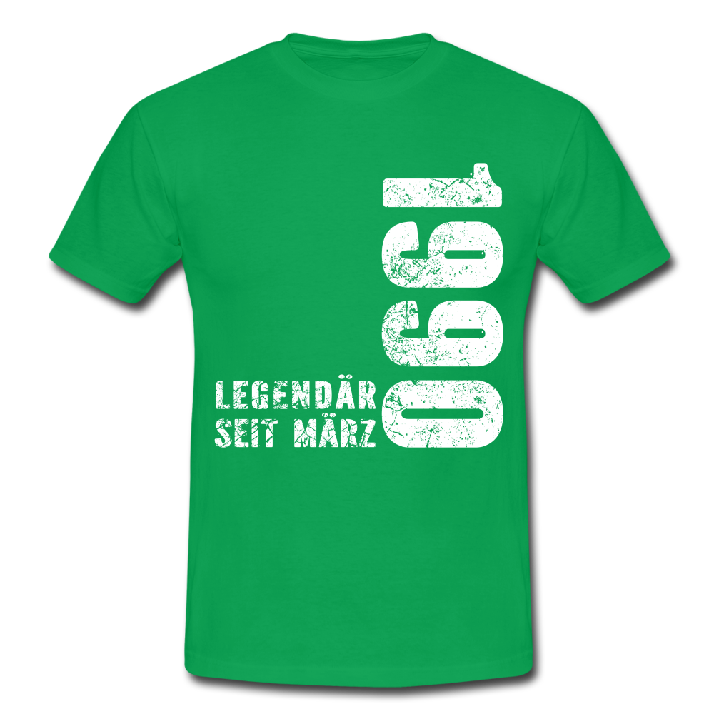 32. Geburtstag Legendär seit 1990 Geschenk Männer T-Shirt - kelly green