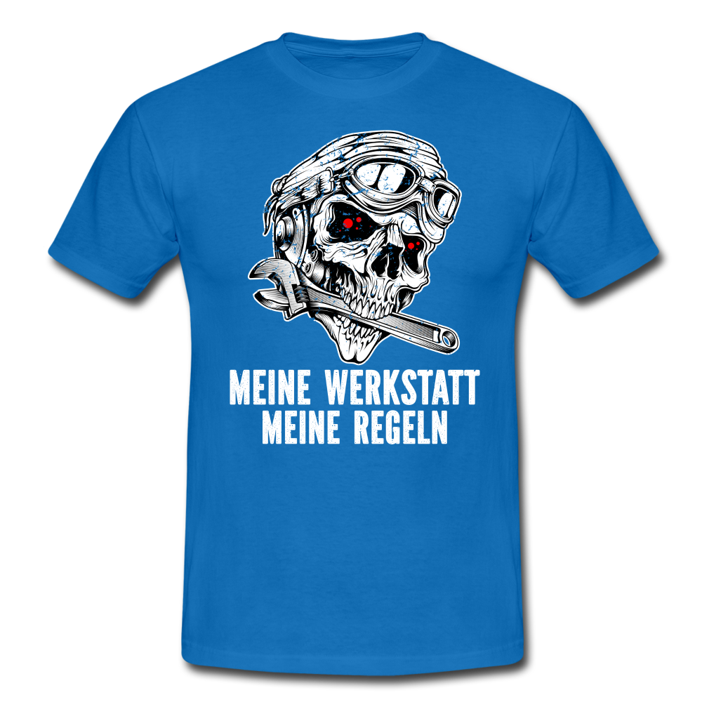 Mechaniker Mechatroniker Meine Werkstatt Meine Regeln Lustiges T-Shirt - royal blue