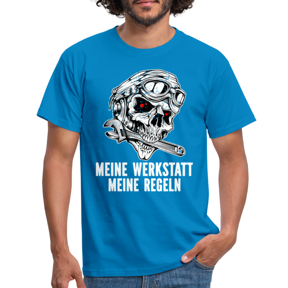 Mechaniker Mechatroniker Meine Werkstatt Meine Regeln Lustiges T-Shirt - royal blue