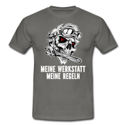Mechaniker Mechatroniker Meine Werkstatt Meine Regeln Lustiges T-Shirt - graphite grey
