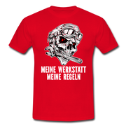 Mechaniker Mechatroniker Meine Werkstatt Meine Regeln Lustiges T-Shirt - red