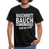 Sport Muffel Waschbrettbauch steht mir nicht Lustiges Spruch T-Shirt - black