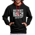 Sport Muffel Waschbrettbauch steht mir nicht Lustiger Spruch Hoodie - black/red