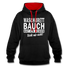 Sport Muffel Waschbrettbauch steht mir nicht Lustiger Spruch Hoodie - black/red