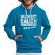 Sport Muffel Waschbrettbauch steht mir nicht Lustiger Spruch Hoodie - peacock blue/heather grey
