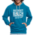 Sport Muffel Waschbrettbauch steht mir nicht Lustiger Spruch Hoodie - peacock blue/heather grey