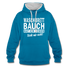 Sport Muffel Waschbrettbauch steht mir nicht Lustiger Spruch Hoodie - peacock blue/heather grey