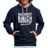 Sport Muffel Waschbrettbauch steht mir nicht Lustiger Spruch Hoodie - navy/heather grey