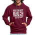 Sport Muffel Waschbrettbauch steht mir nicht Lustiger Spruch Hoodie - burgundy/charcoal