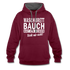 Sport Muffel Waschbrettbauch steht mir nicht Lustiger Spruch Hoodie - burgundy/charcoal