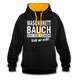 Sport Muffel Waschbrettbauch steht mir nicht Lustiger Spruch Hoodie - black/gold