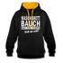 Sport Muffel Waschbrettbauch steht mir nicht Lustiger Spruch Hoodie - black/gold