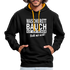 Sport Muffel Waschbrettbauch steht mir nicht Lustiger Spruch Hoodie - black/gold