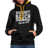 Sport Muffel Waschbrettbauch steht mir nicht Lustiger Spruch Hoodie - black/gold