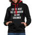 Bin nicht wie die anderen bin schlimmer lustiger witziger Hoodie - black/red