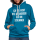 Bin nicht wie die anderen bin schlimmer lustiger witziger Hoodie - peacock blue/heather grey