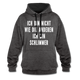 Bin nicht wie die anderen bin schlimmer lustiger witziger Hoodie - charcoal/black