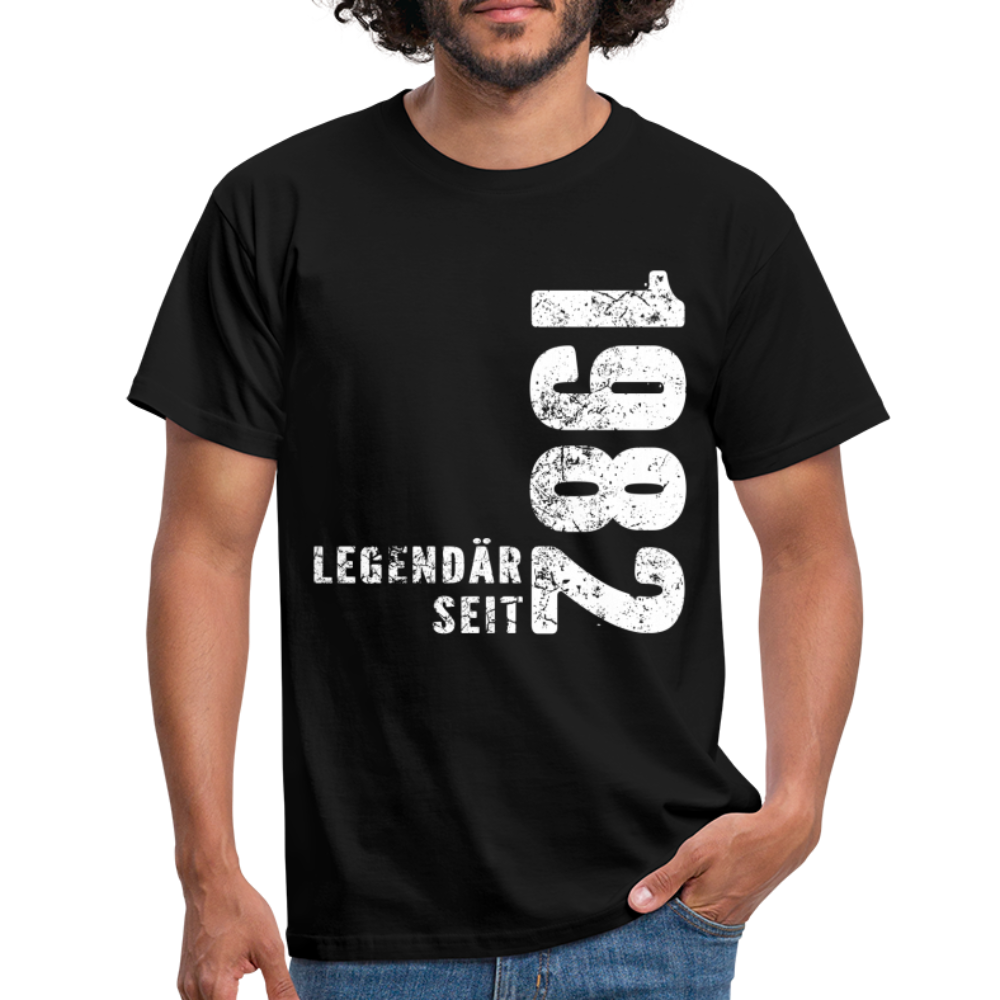 40. Geburtstag Legendär seit 1982 Geschenkidee Männer T-Shirt - black