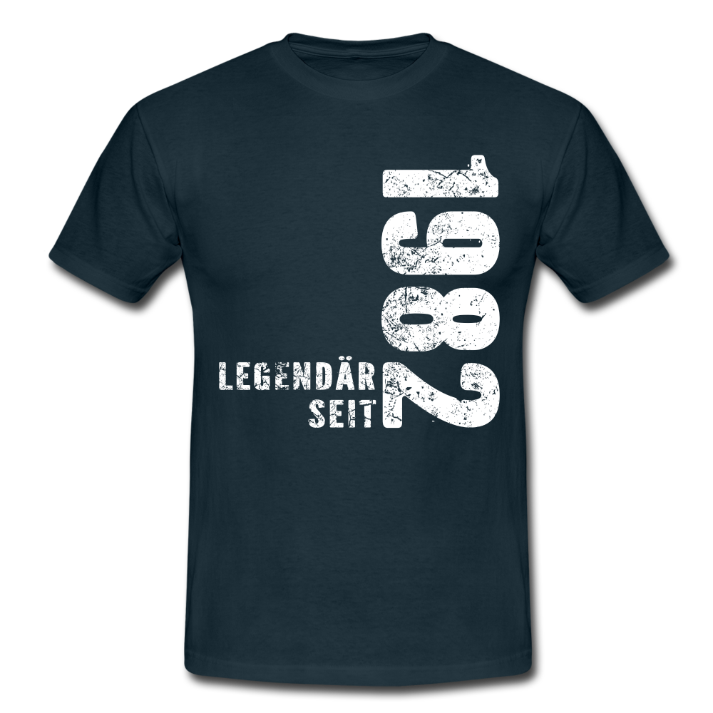 40. Geburtstag Legendär seit 1982 Geschenkidee Männer T-Shirt - navy