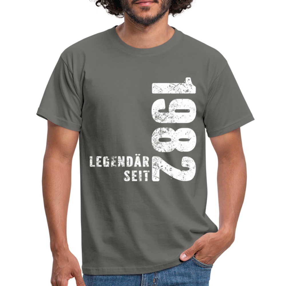 40. Geburtstag Legendär seit 1982 Geschenkidee Männer T-Shirt - graphite grey