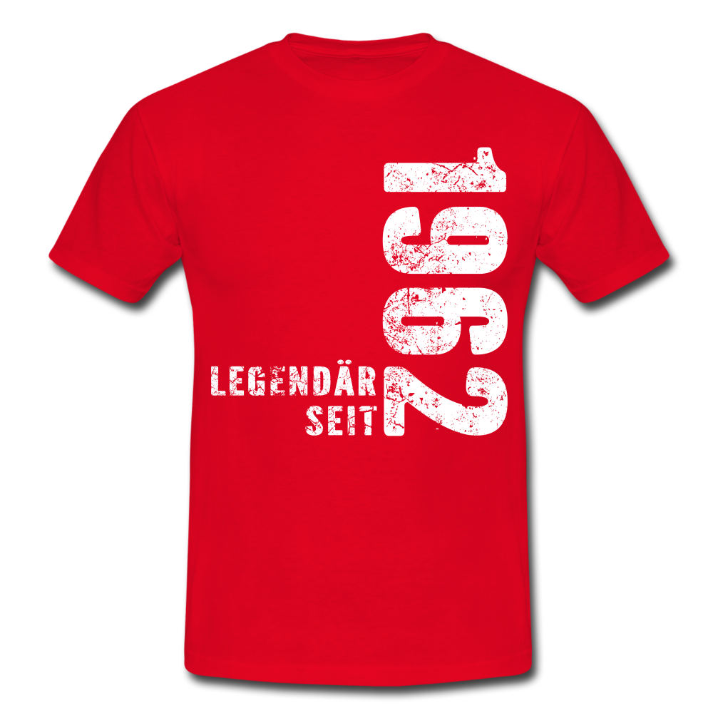 60. Geburtstag Legendär seit 1962 Geschenkidee Männer T-Shirt - red