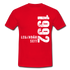 30. Geburtstag Legendär seit 1992 Geschenkidee Männer T-Shirt - red