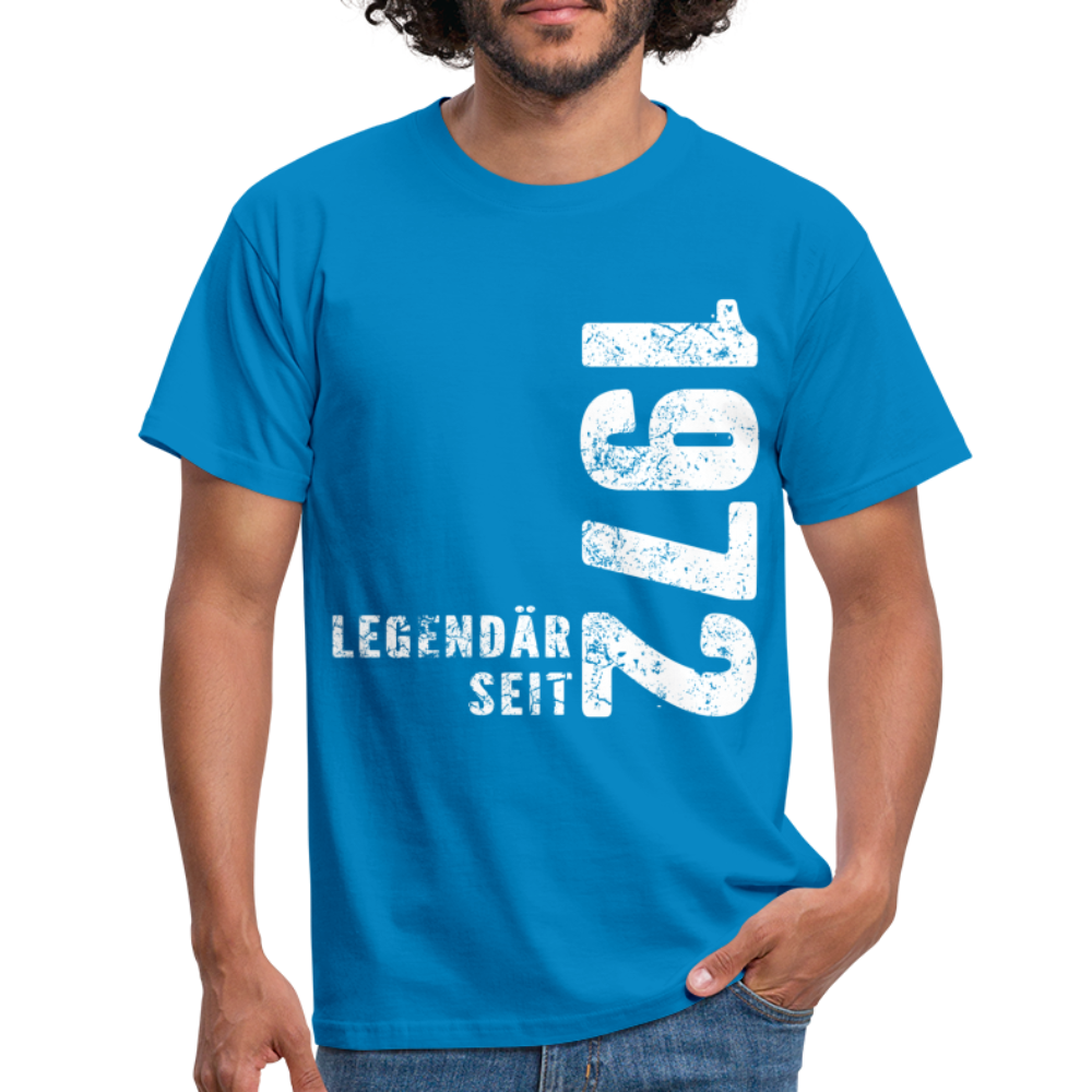 50. Geburtstag Legendär seit 1972 Geschenkidee Männer T-Shirt - royal blue