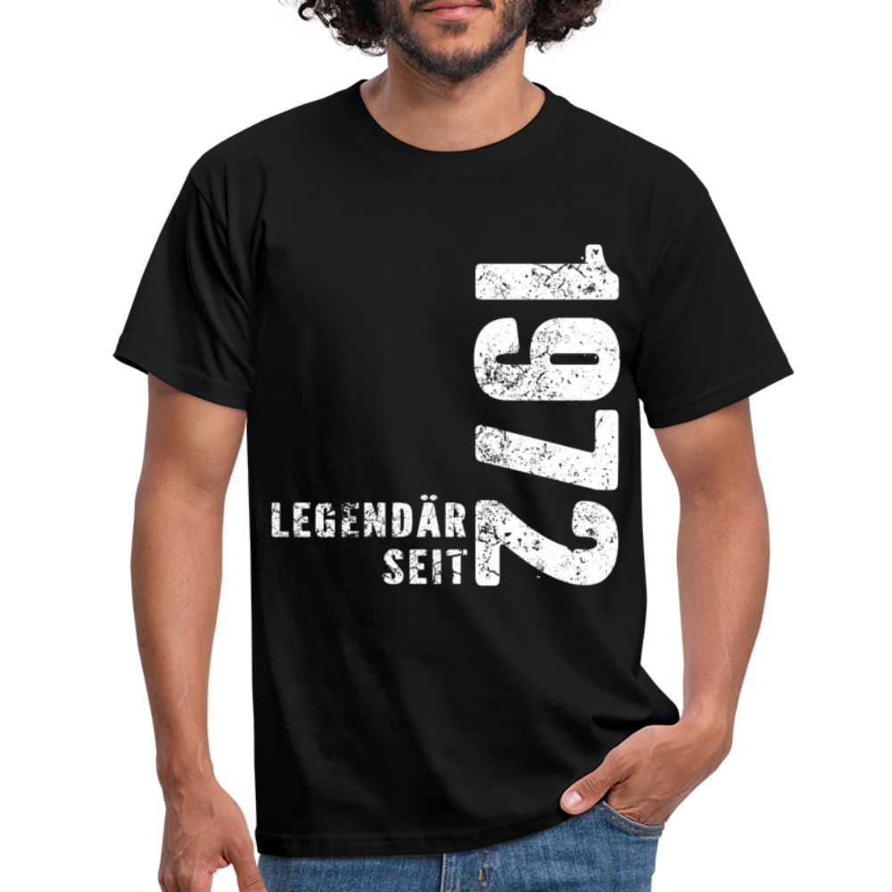 50. Geburtstag Legendär seit 1972 Geschenkidee Männer T-Shirt - black