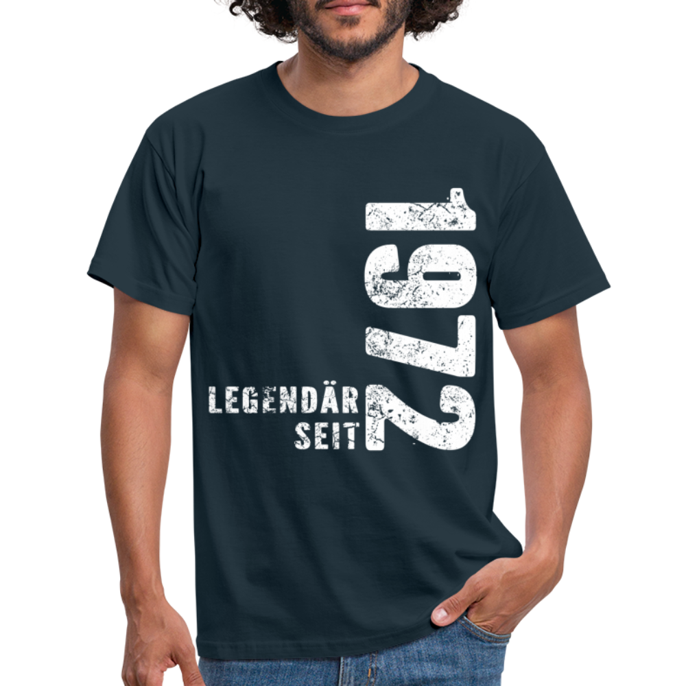 50. Geburtstag Legendär seit 1972 Geschenkidee Männer T-Shirt - navy