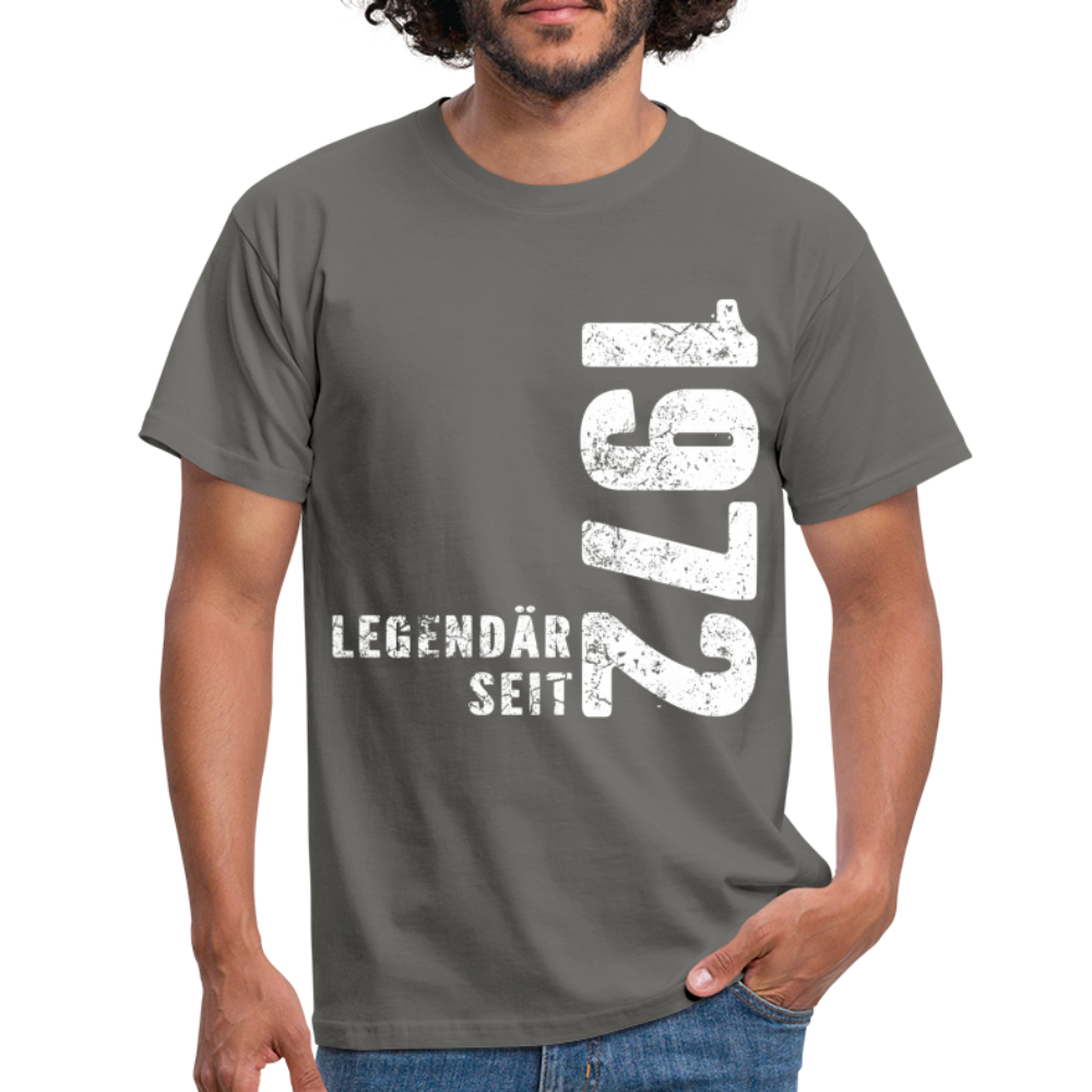 50. Geburtstag Legendär seit 1972 Geschenkidee Männer T-Shirt - graphite grey