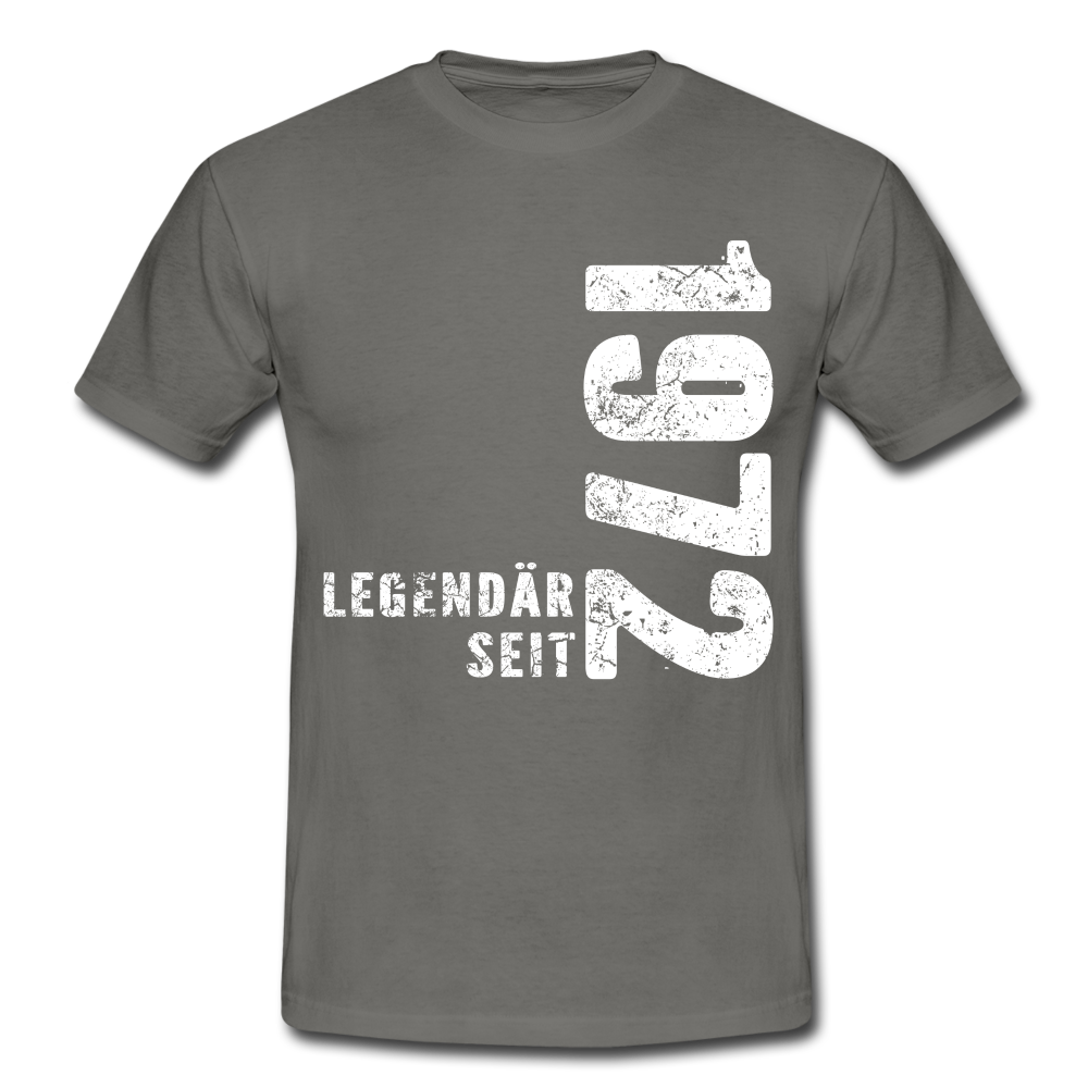 50. Geburtstag Legendär seit 1972 Geschenkidee Männer T-Shirt - graphite grey