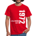 50. Geburtstag Legendär seit 1972 Geschenkidee Männer T-Shirt - red