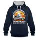 Alter Mann mit Camper Wohnmobil Womo Lustiges Hoodie - navy/heather grey