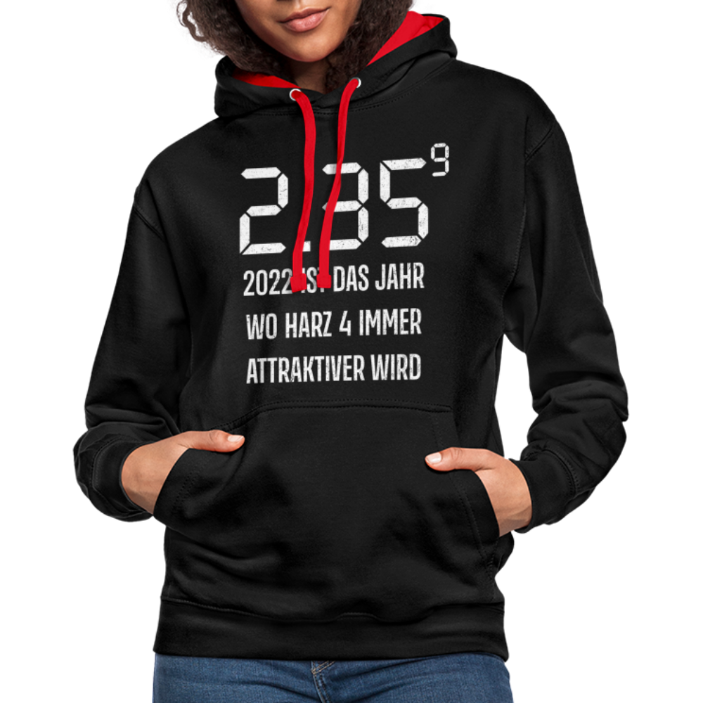 Benzin Preise Harz 4 wird immer attraktiver Sarkasmus Hoodie - black/red