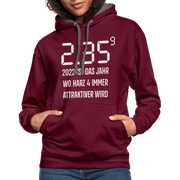 Benzin Preise Harz 4 wird immer attraktiver Sarkasmus Hoodie - burgundy/charcoal