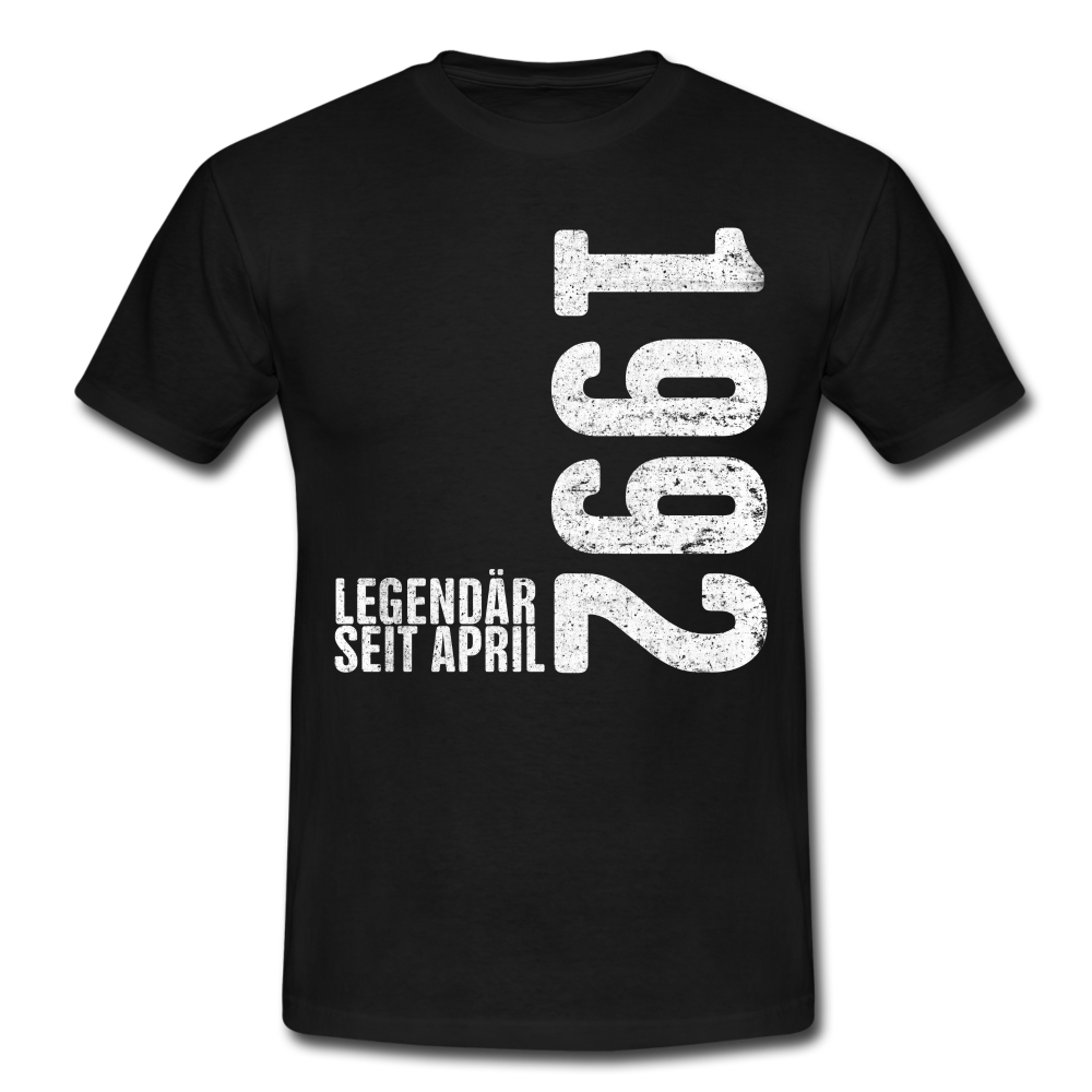30. Geburtstag Legendär seit April 1992 Geschenk Männer T-Shirt - black