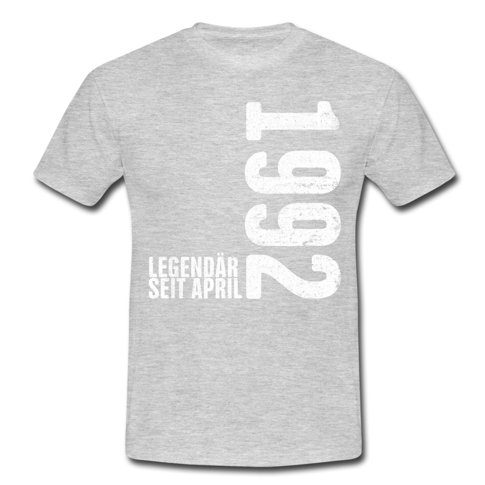 30. Geburtstag Legendär seit April 1992 Geschenk Männer T-Shirt - heather grey