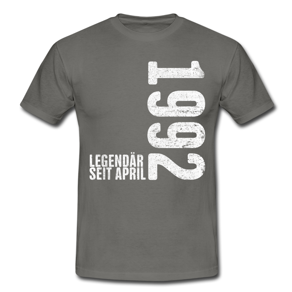 30. Geburtstag Legendär seit April 1992 Geschenk Männer T-Shirt - graphite grey