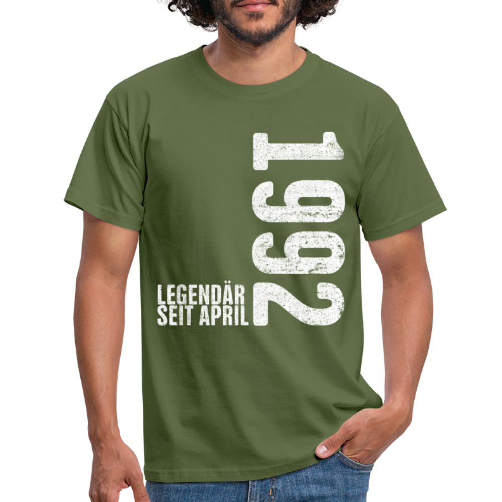 30. Geburtstag Legendär seit April 1992 Geschenk Männer T-Shirt - military green