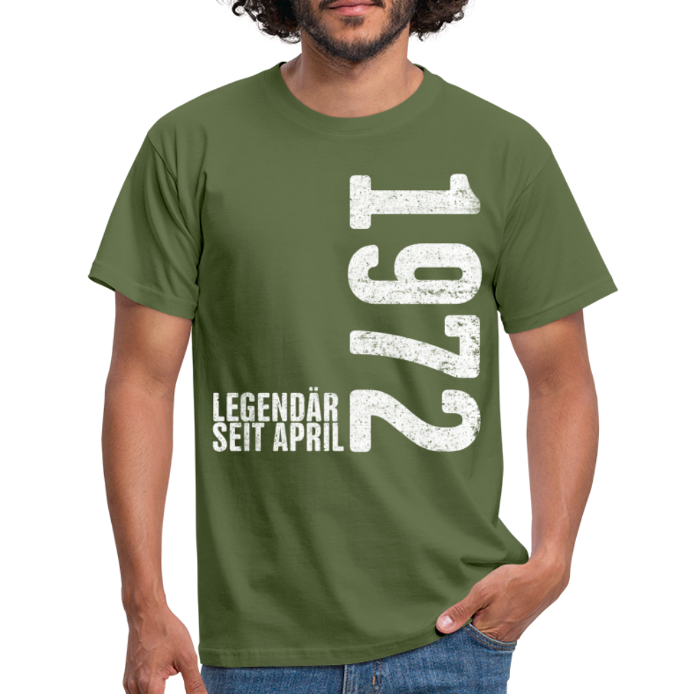 50. Geburtstag Legendär seit April 1972 Geschenk Männer T-Shirt - military green