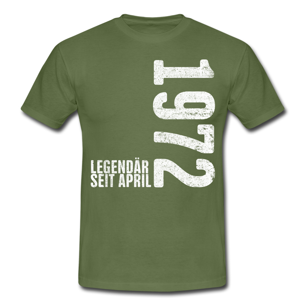 50. Geburtstag Legendär seit April 1972 Geschenk Männer T-Shirt - military green