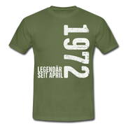 50. Geburtstag Legendär seit April 1972 Geschenk Männer T-Shirt - military green