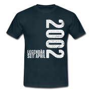 20. Geburtstag Legendär seit April 2002 Geschenk Männer T-Shirt - navy